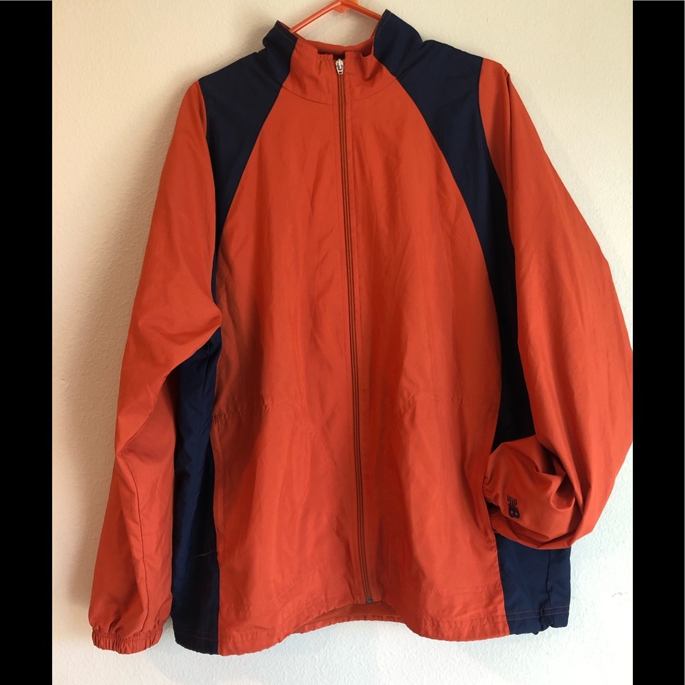 Men's Orange and Navy Jacket